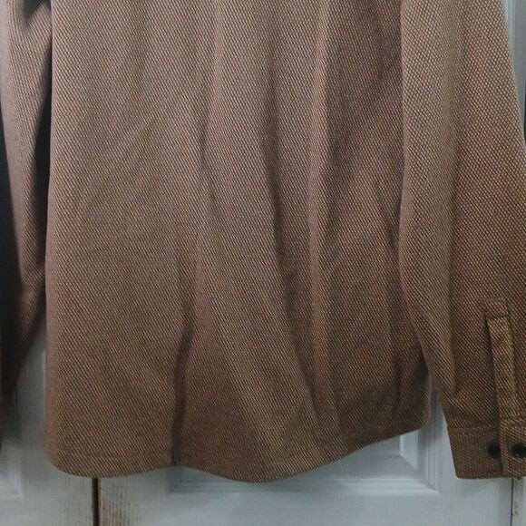 Express Men's Brown Tan button front lightweight casual jacket Sz S NWOT - Picture 6 of 7